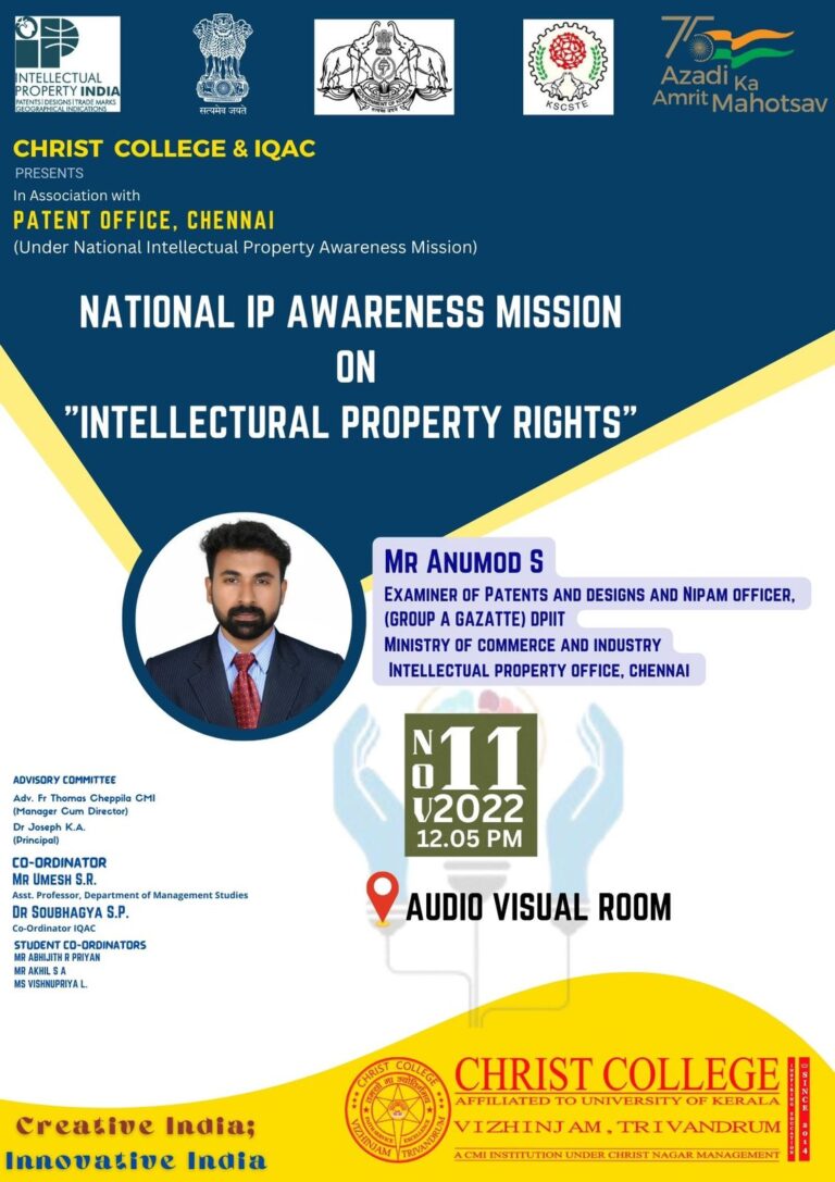 AWARENESS PROGRAMME ON INTELLECTUAL PROPERTY RIGHTS