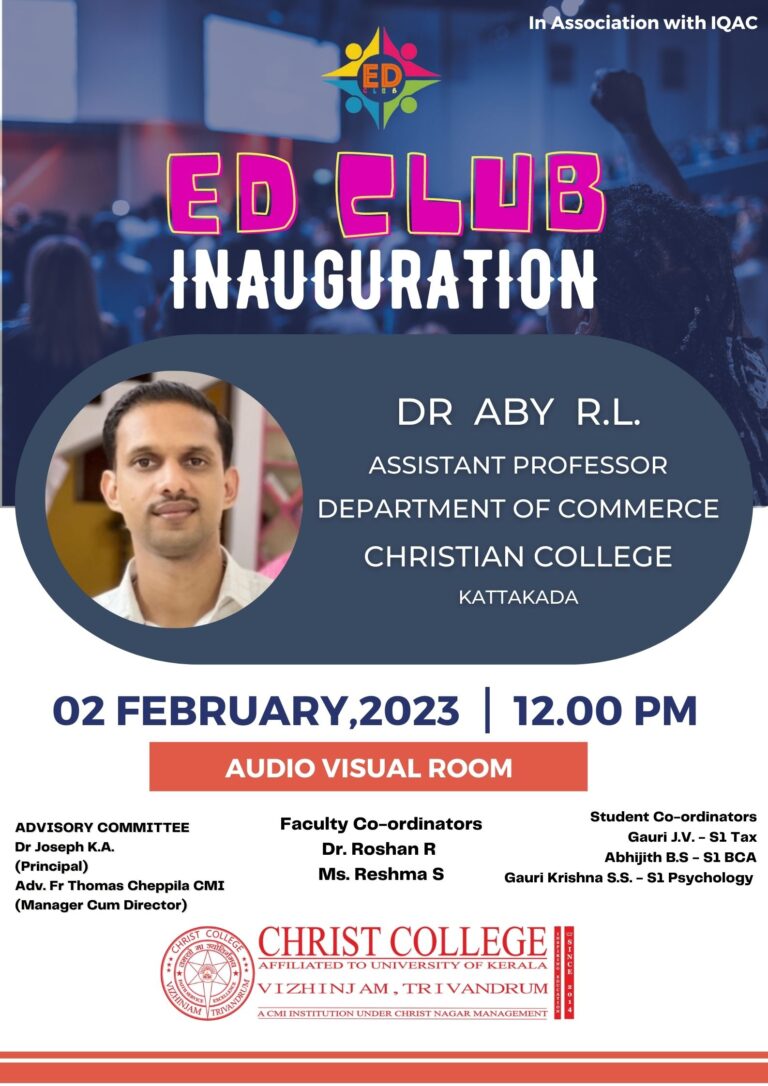 ED CLUB INAUGURATION