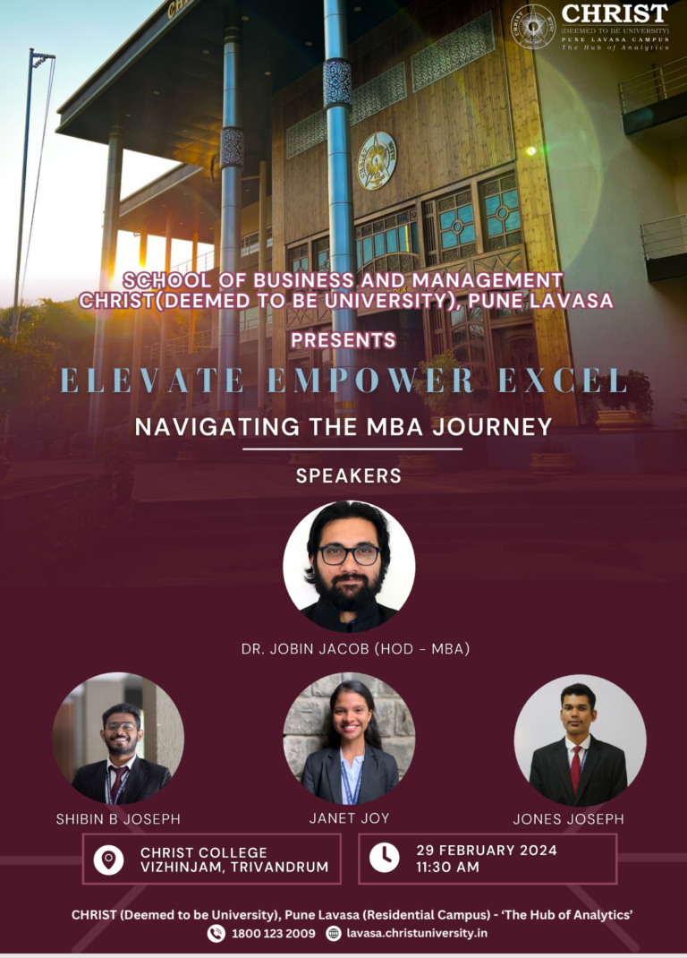 Elevate, Empower, Excel : Navigating the MBA Journey